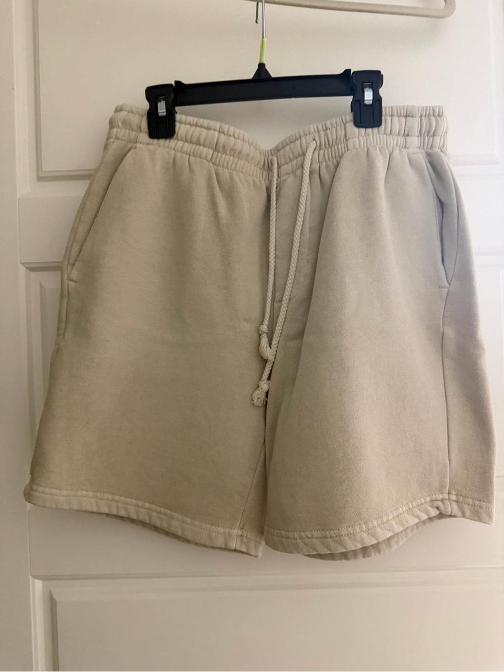 PacSun Men's Drawstring Athletic Shorts in Light Beige